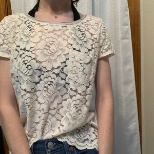 lace top, hollister